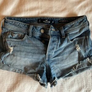 Hollister Women's Distressed Blue Jean Shorts